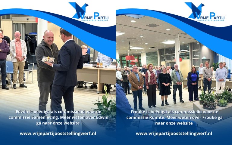 Beëdiging commissieleden
